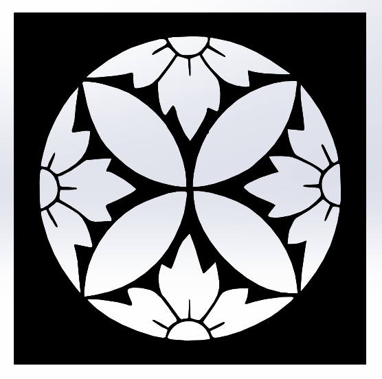Flower stencil