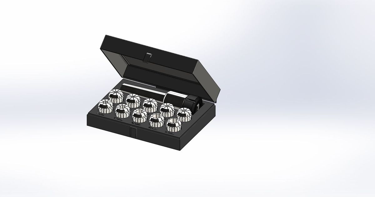 ER25 Collet storage box by CFSolutions Download free STL model