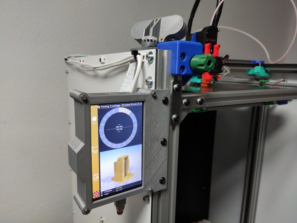 Raspberry Pi 5" Touch Screen Aluminium Profile Side Mount