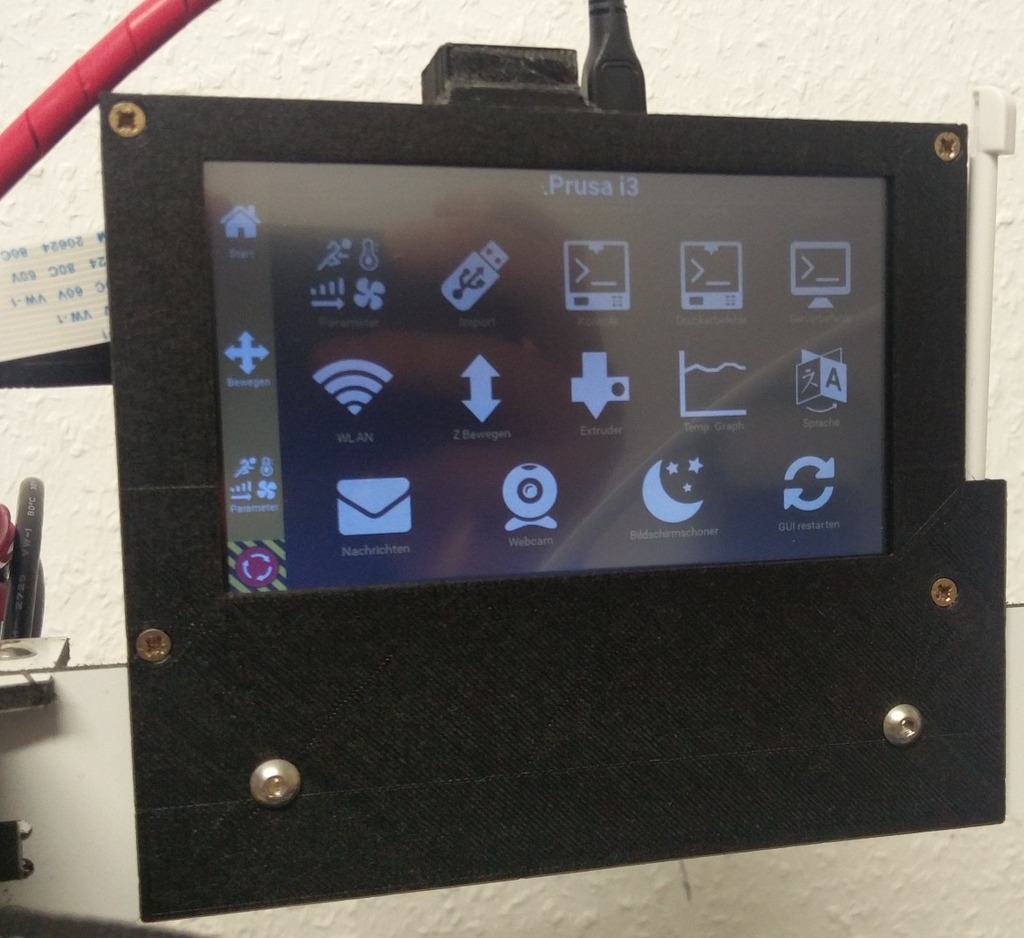 Raspberry Pi 2&3 800x480 5" XPT2046 display case [Version 1]