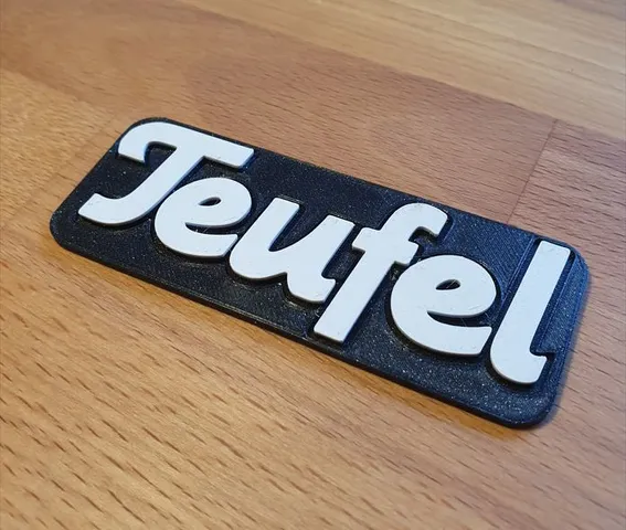 Teufel Logo Sign