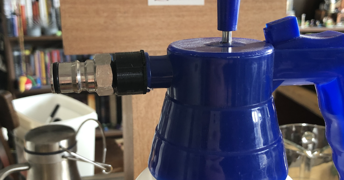 DIY Beer Line Cleaner adapter by Grooviee Download free STL model