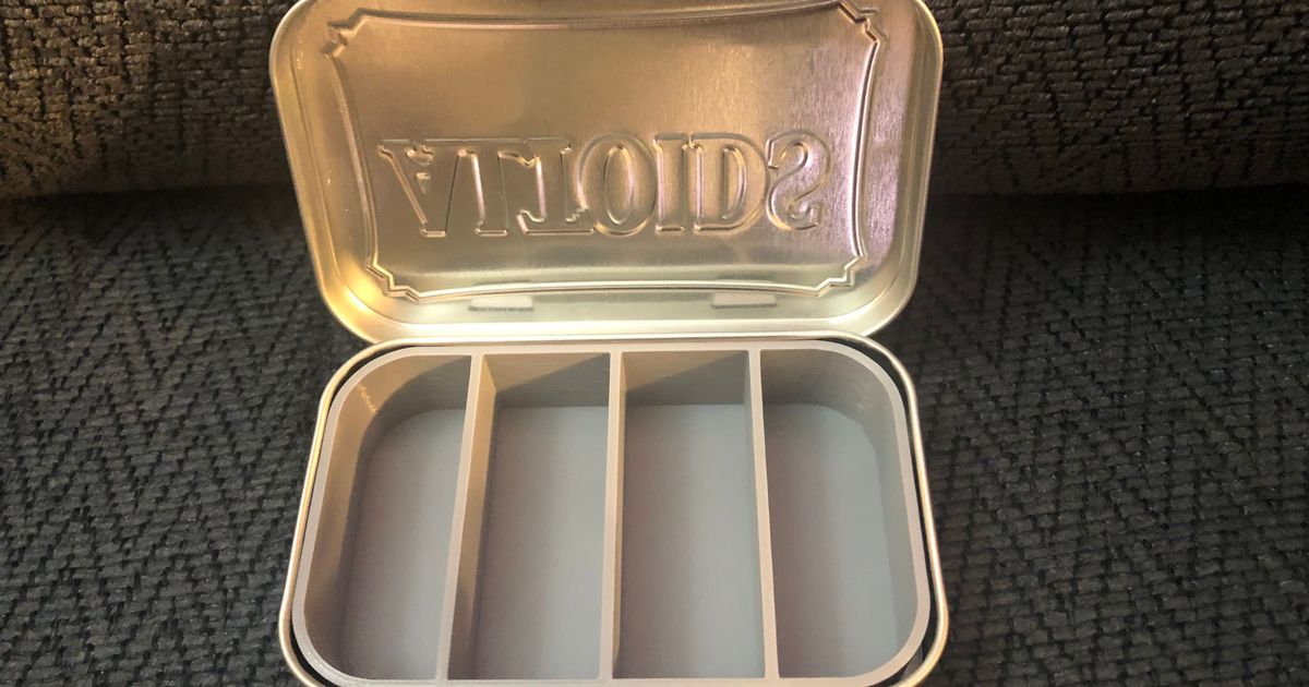 Altoids 4 compartments widthwise by The 3D Printing Warrant | Download ...