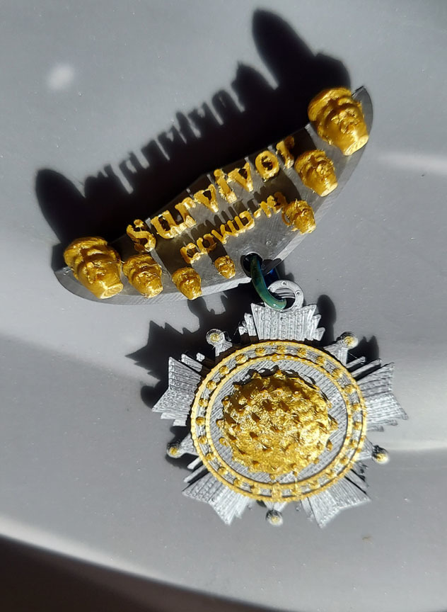 Covid Coronavirus Fighter Survivor Medal