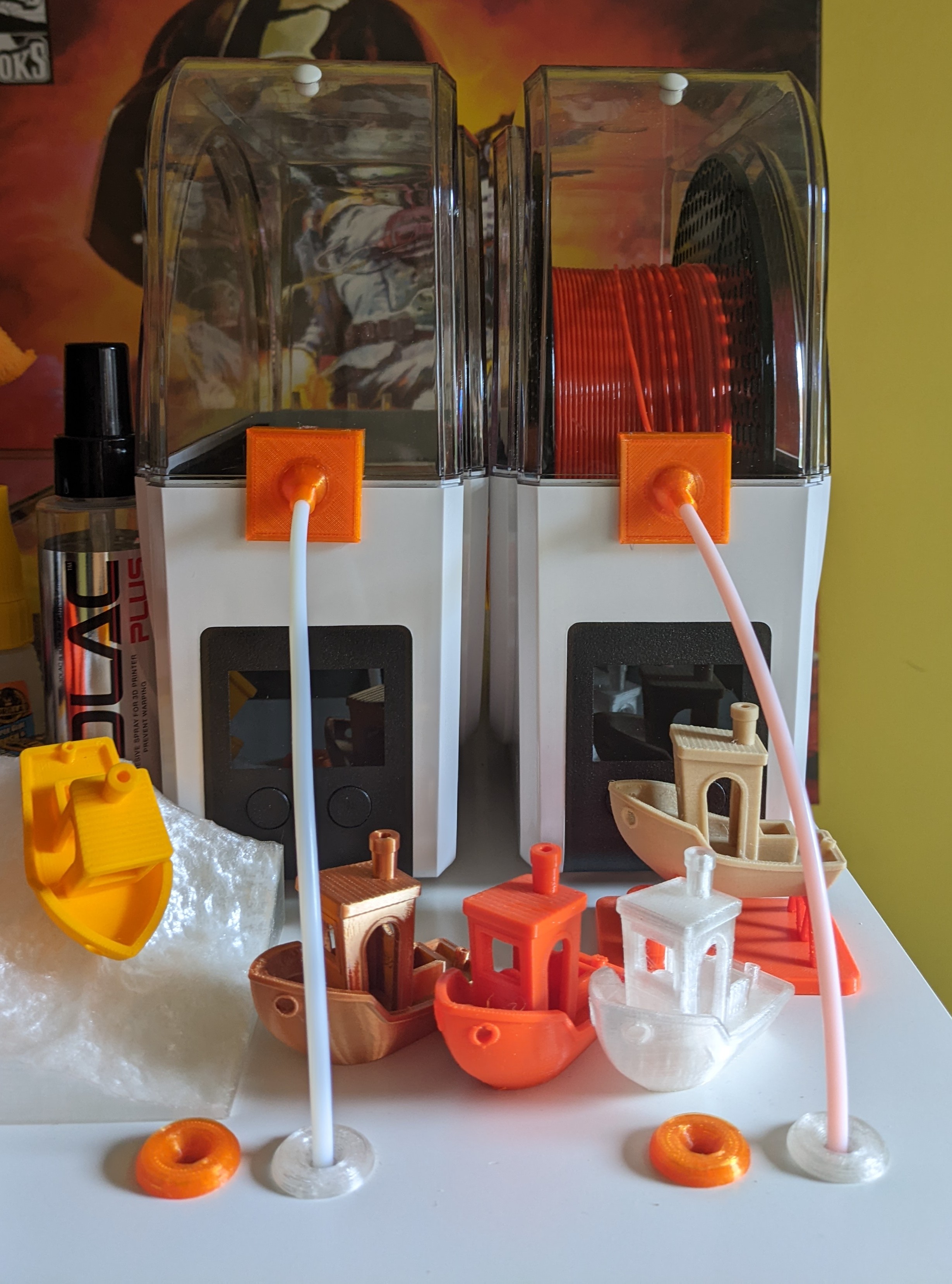 sunlu filament dryer filament / ptfe plug V2 new design, MODDING NEEDED to dryer