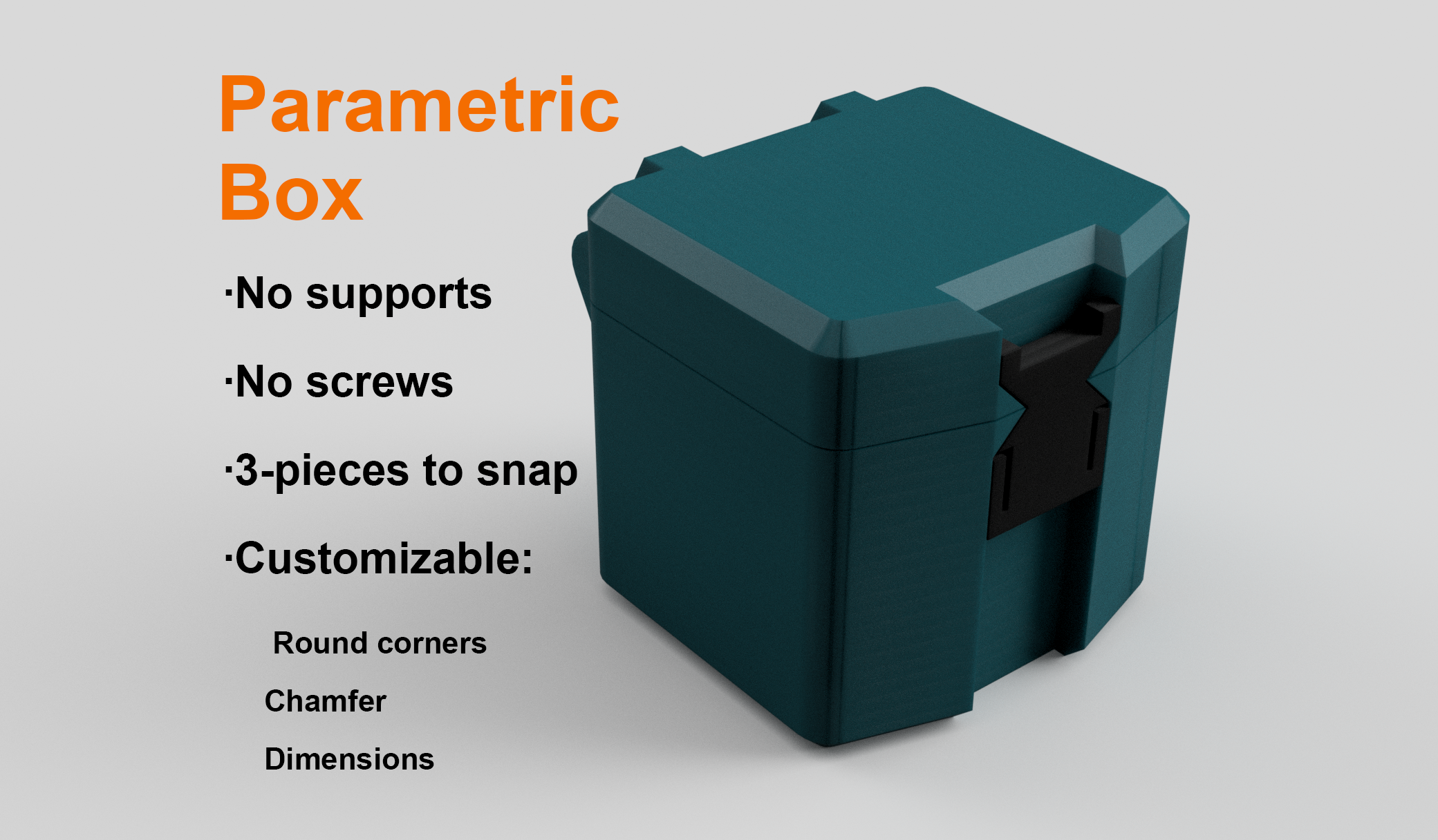 Parametric Box 3D model
