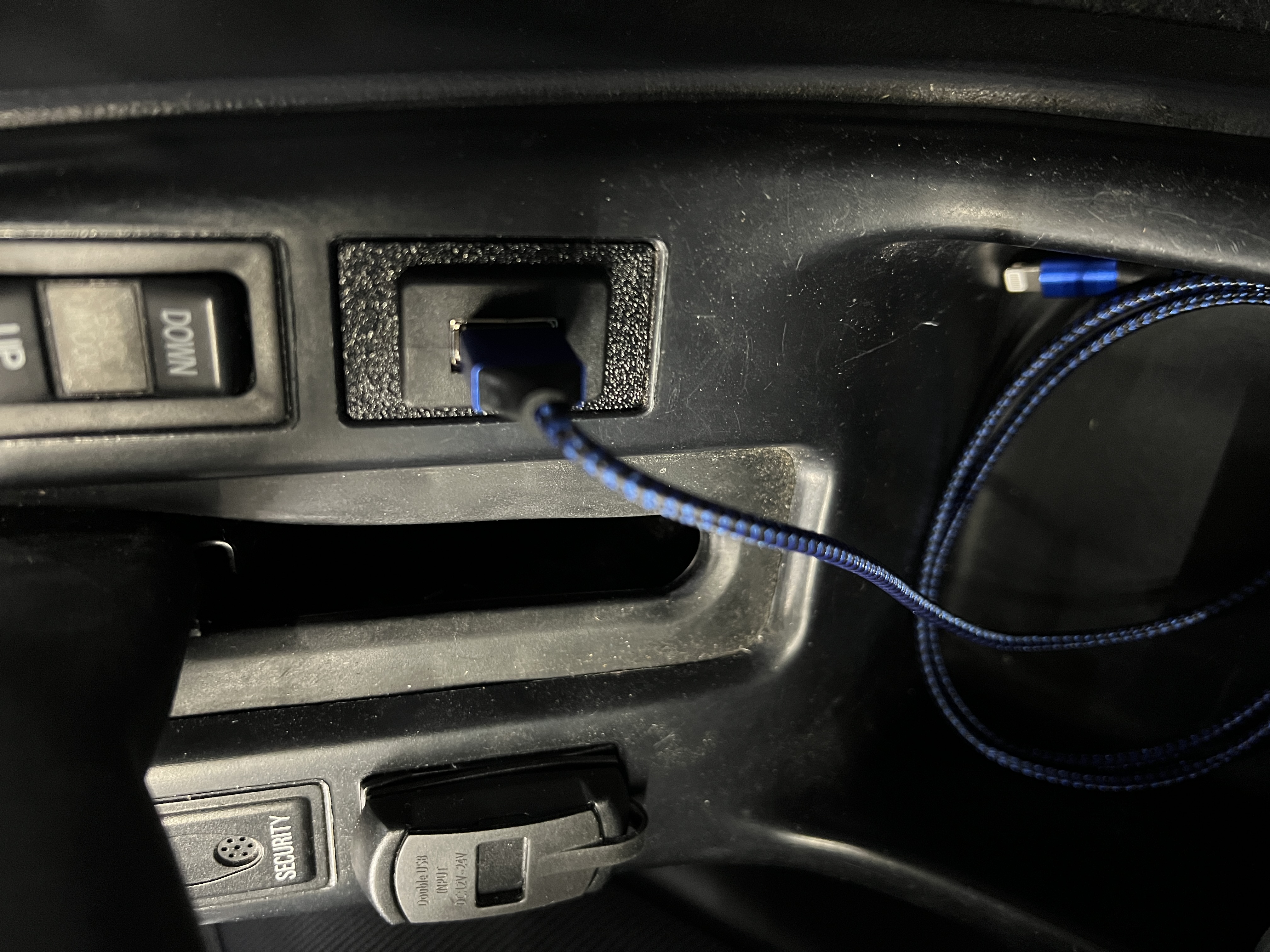 Toyota switch blank to fit USB port