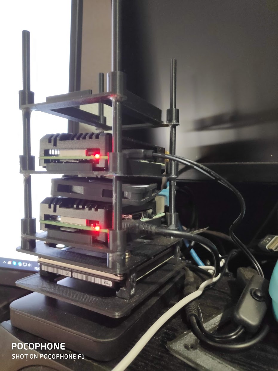 Rasperry Pi Tower / rack with Harddrive and Metal Case by Goyetus ...