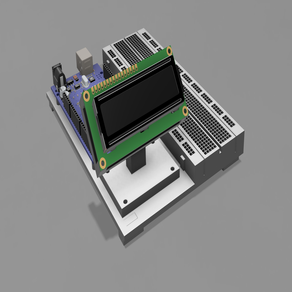 1602 lcd screen holder by Stougaard print | Download free STL model ...