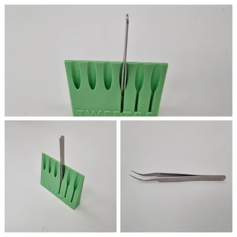 Tweezer stand for straight and curved tips