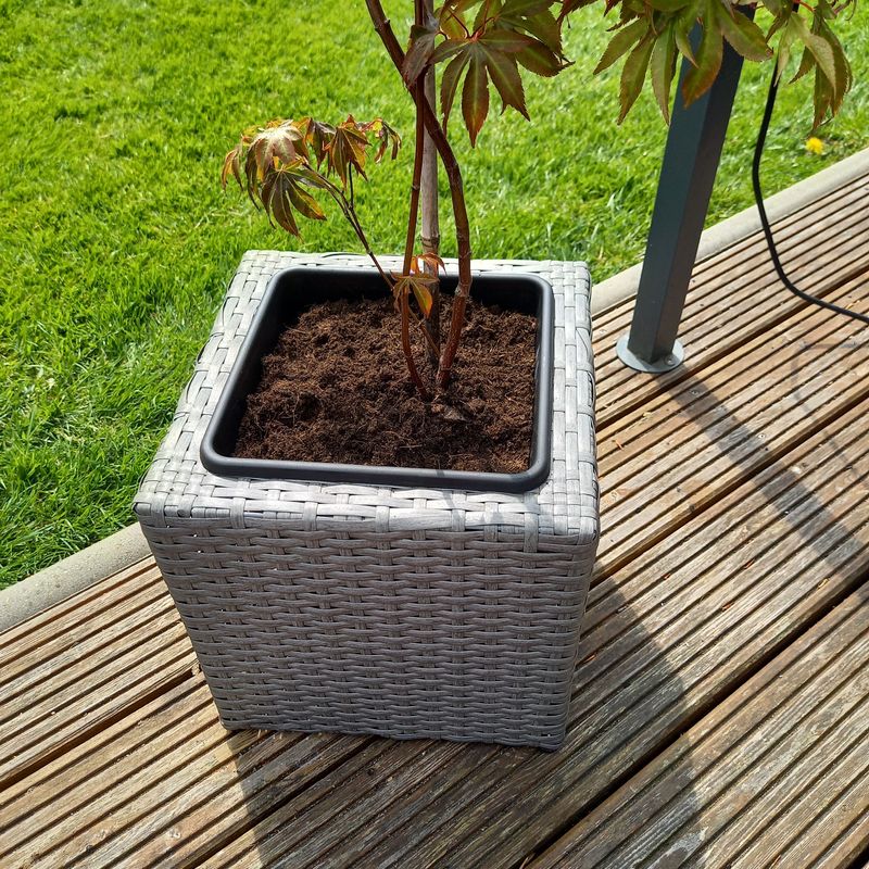 Powertec Garden Rattan Pflanzkübel Zusatz Einsatz Wasserauffang (Norma) by plex41