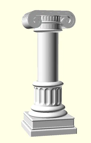 Model Pillar base and Top