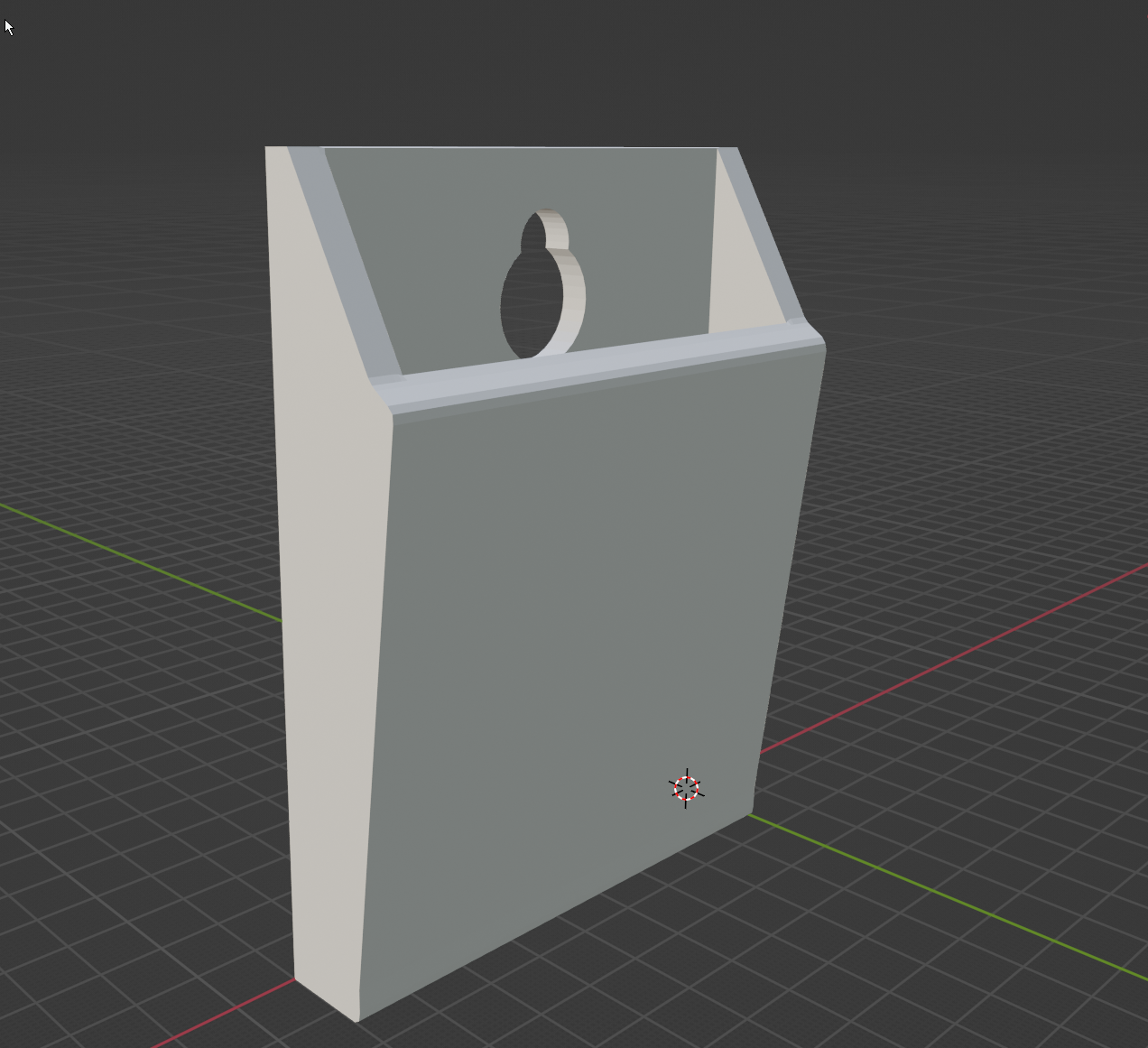 Miniatura 2 do modelo 3D Simple Wall Mounted Pen Holder