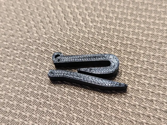 Minimalist Volkswagen (VW) Golf R Keychain (2022+)