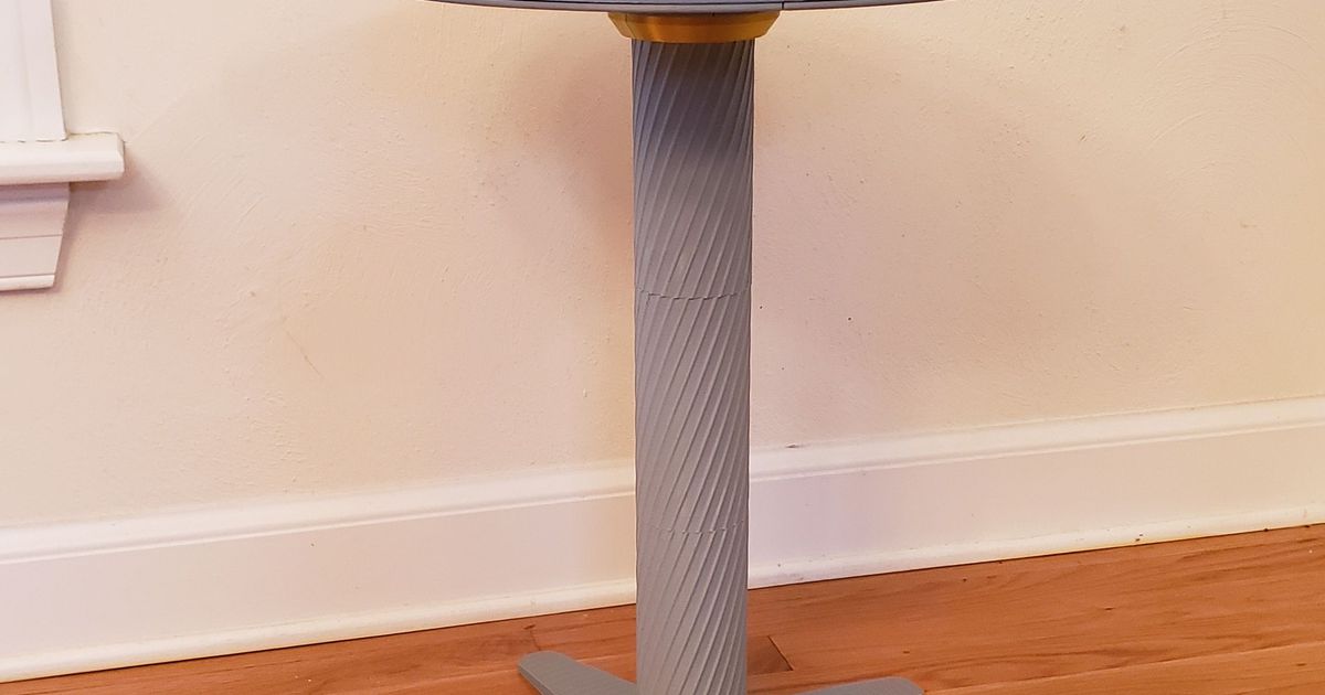 A 100 3d Printable Table (16" Diameter, 20.5" height, fits MK3 volume