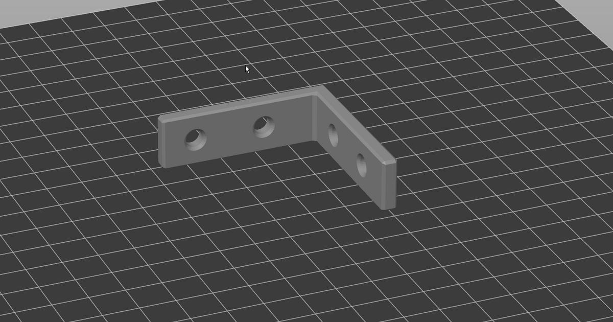 Simple L Bracket by SirJellyStabber Download free STL model