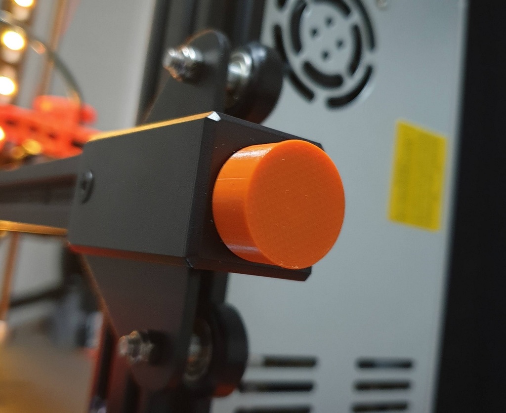 Ender 3 v2 screen knob and belt tensioner cover by sounds like rob
