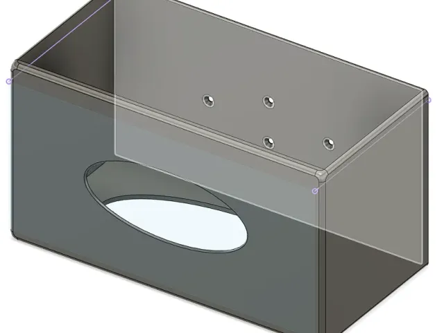 Kleenex Holder - Vertical Mount