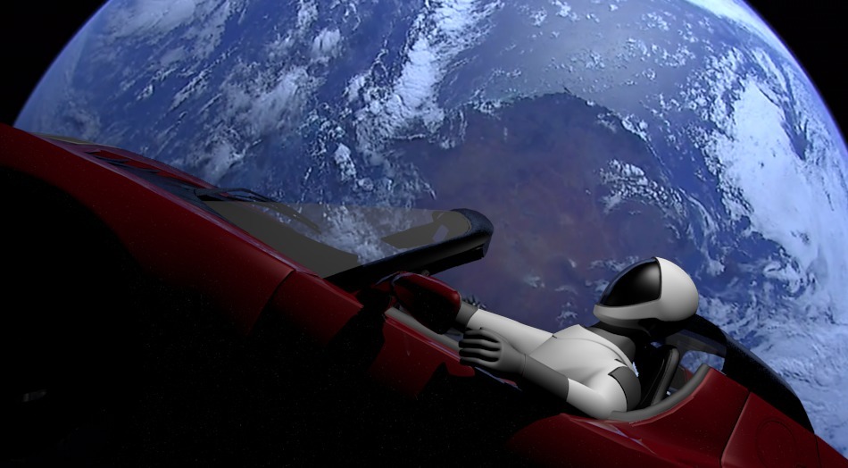 Elon's Tesla Roadster Blender with Smooth Edges and Materials