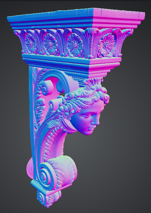 ornate architectural corbel