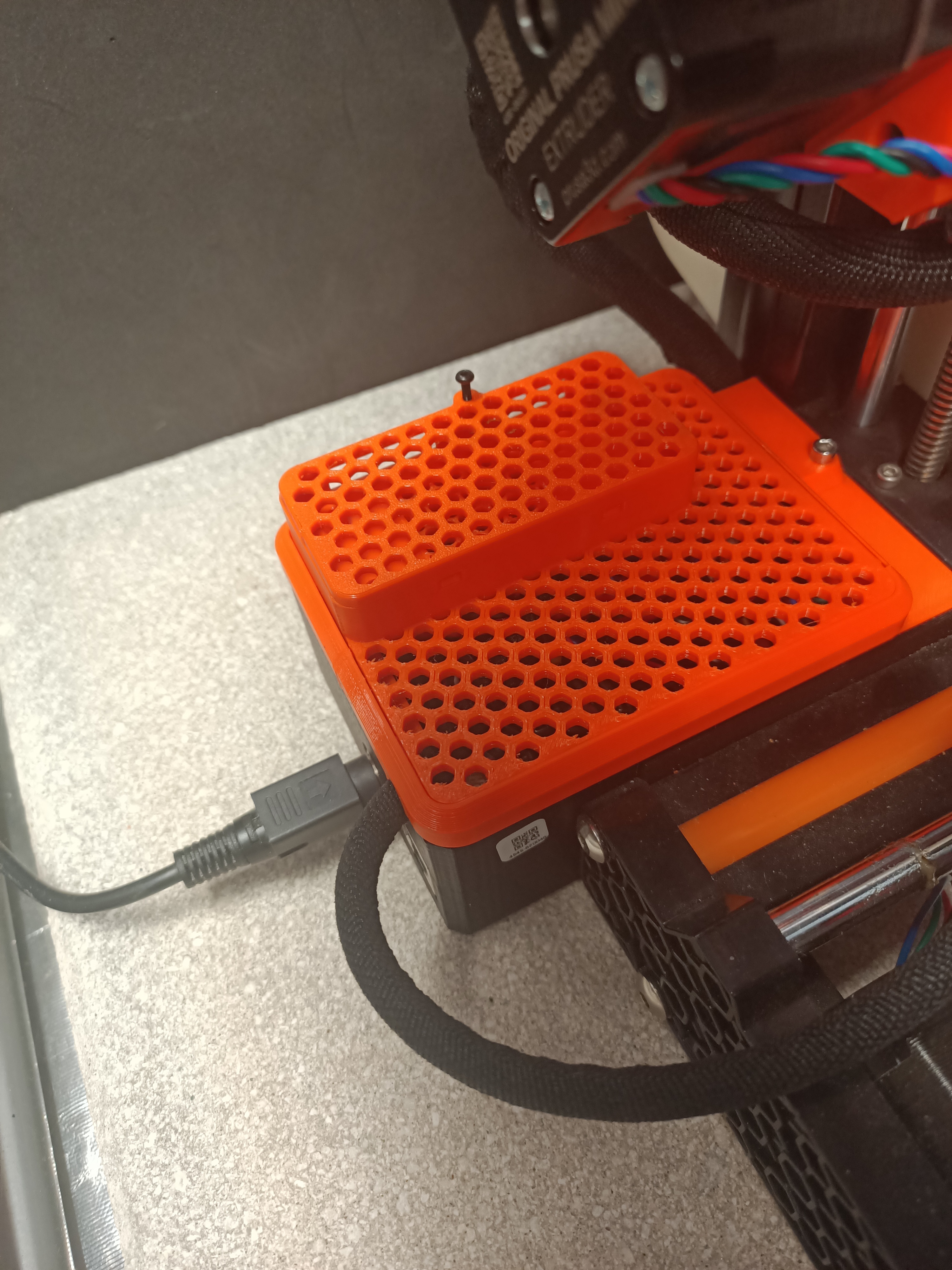 Pi Zero 2 W Full Hex Mount for Prusa Mini 3D model thumbnail