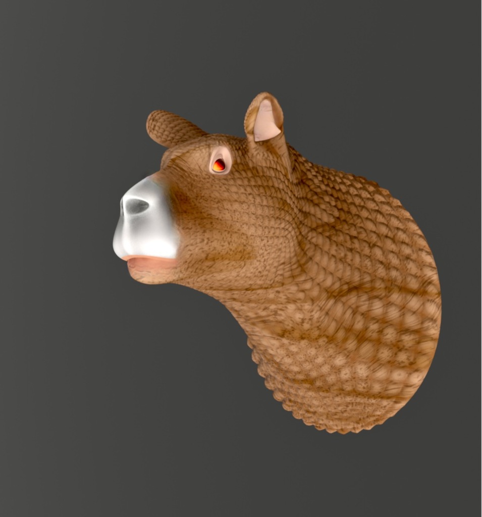 Animal Head Bust