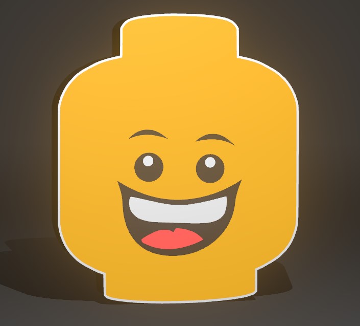 Lightbox Lego Head