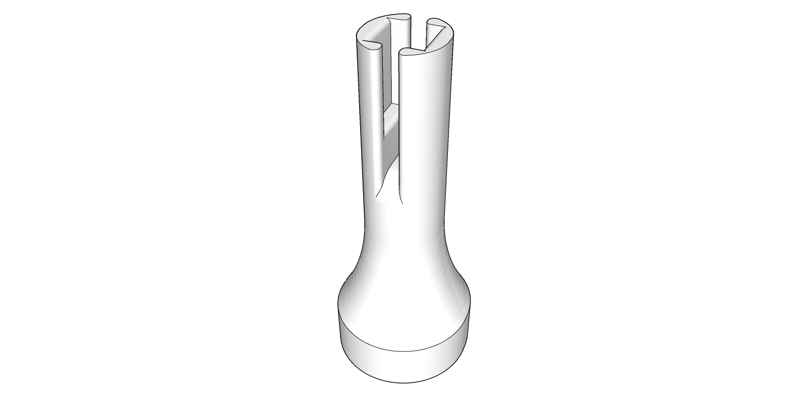 Hearing Aid Insertion Tool with double slit (4x4mm)