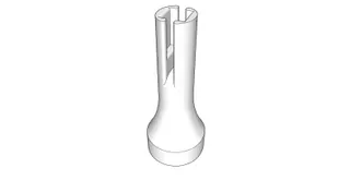 Hearing Aid Insertion Tool with double slit (4x4mm)