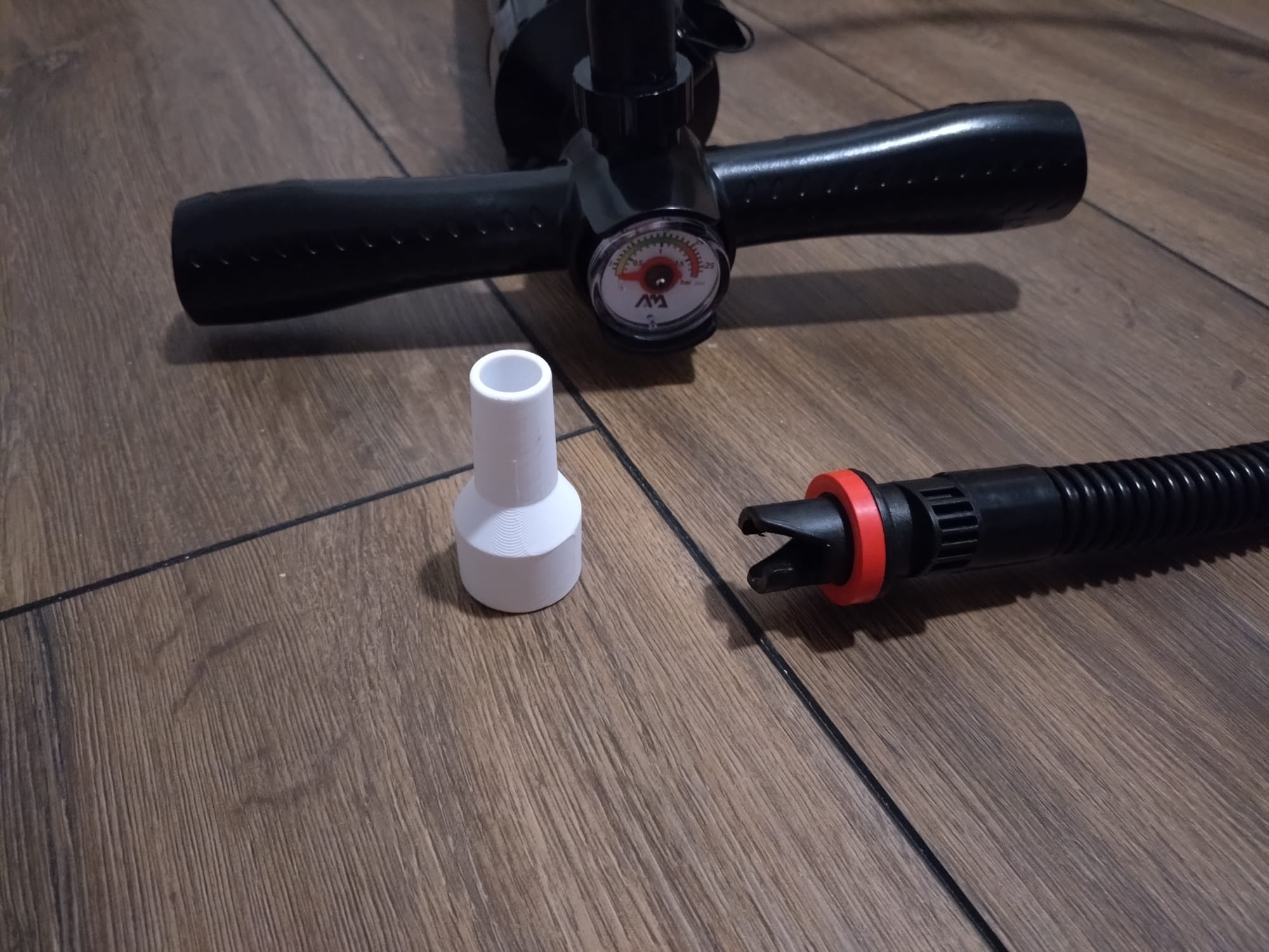 SUP Air Pump Adapter for inflating an airbed