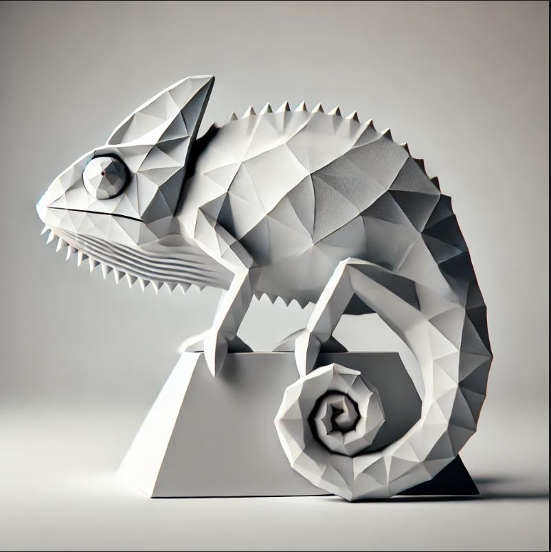 Low poly Camelion
