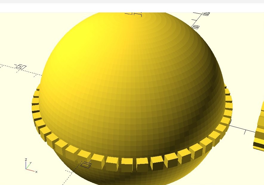 Parametric Hemispherical Gear with Spur Gear (OpenSCAD)
