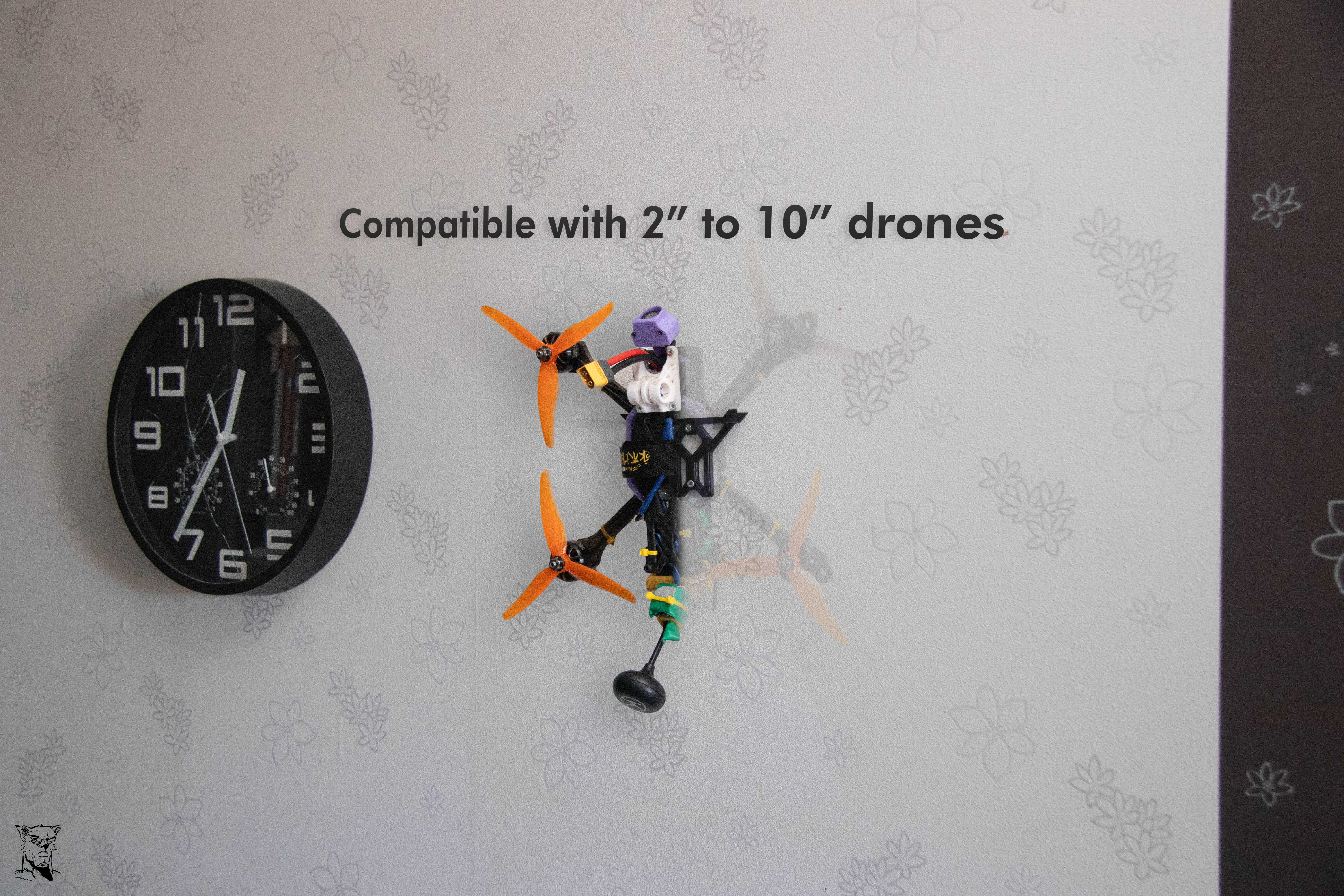 Miniatura 4 do modelo 3D FPV Drone Wall Mount
