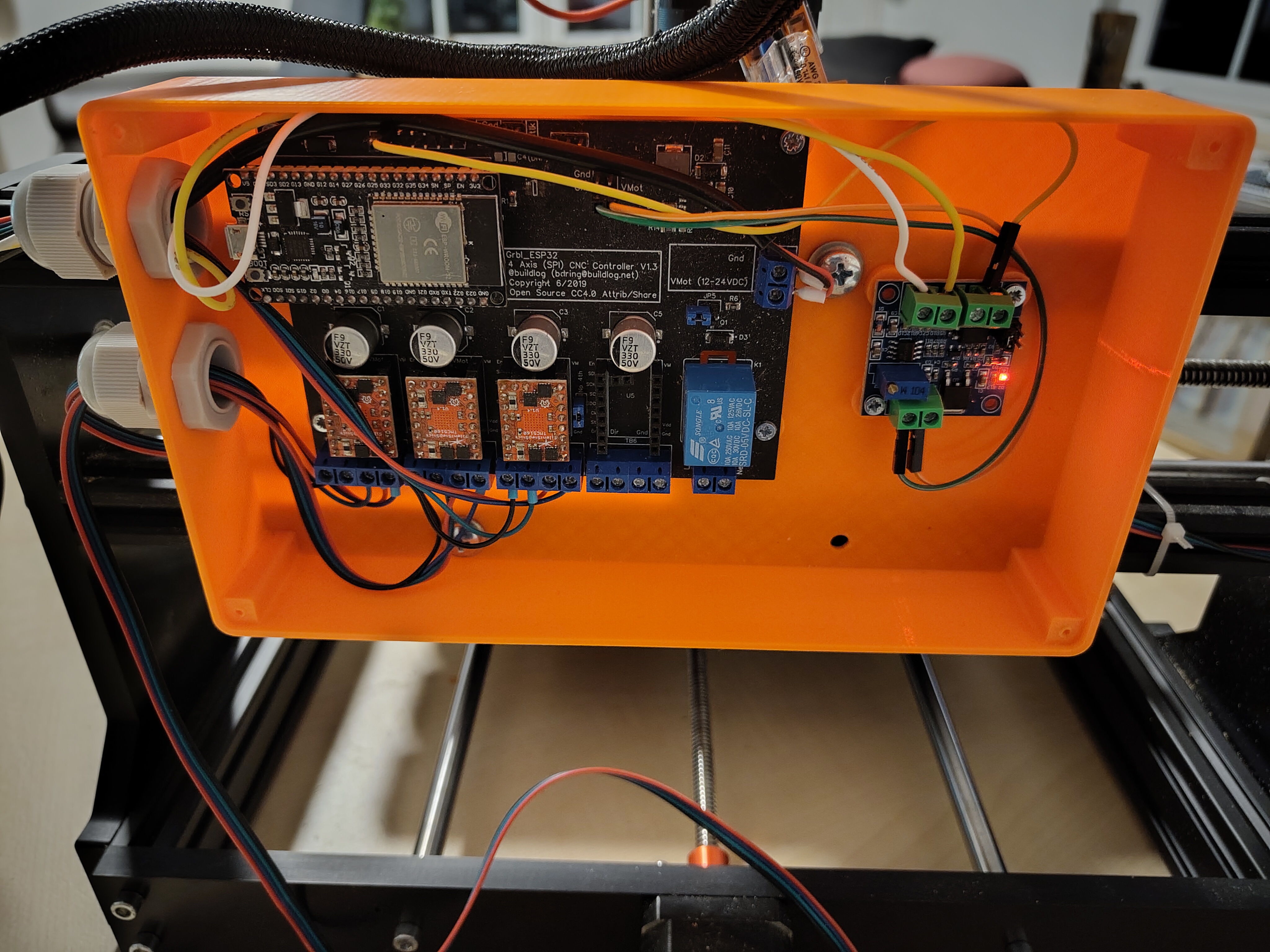 4-Axis CNC controller case (brding SPI CNC controller)