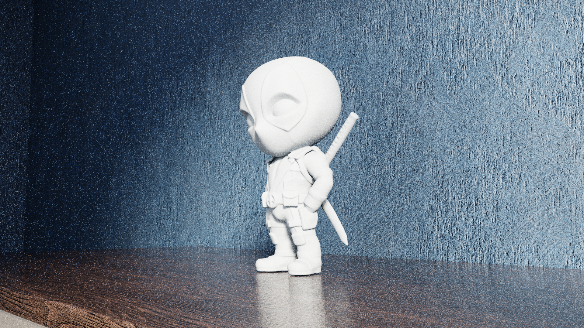 Miniatura 6 do modelo 3D Chibi Deadpool