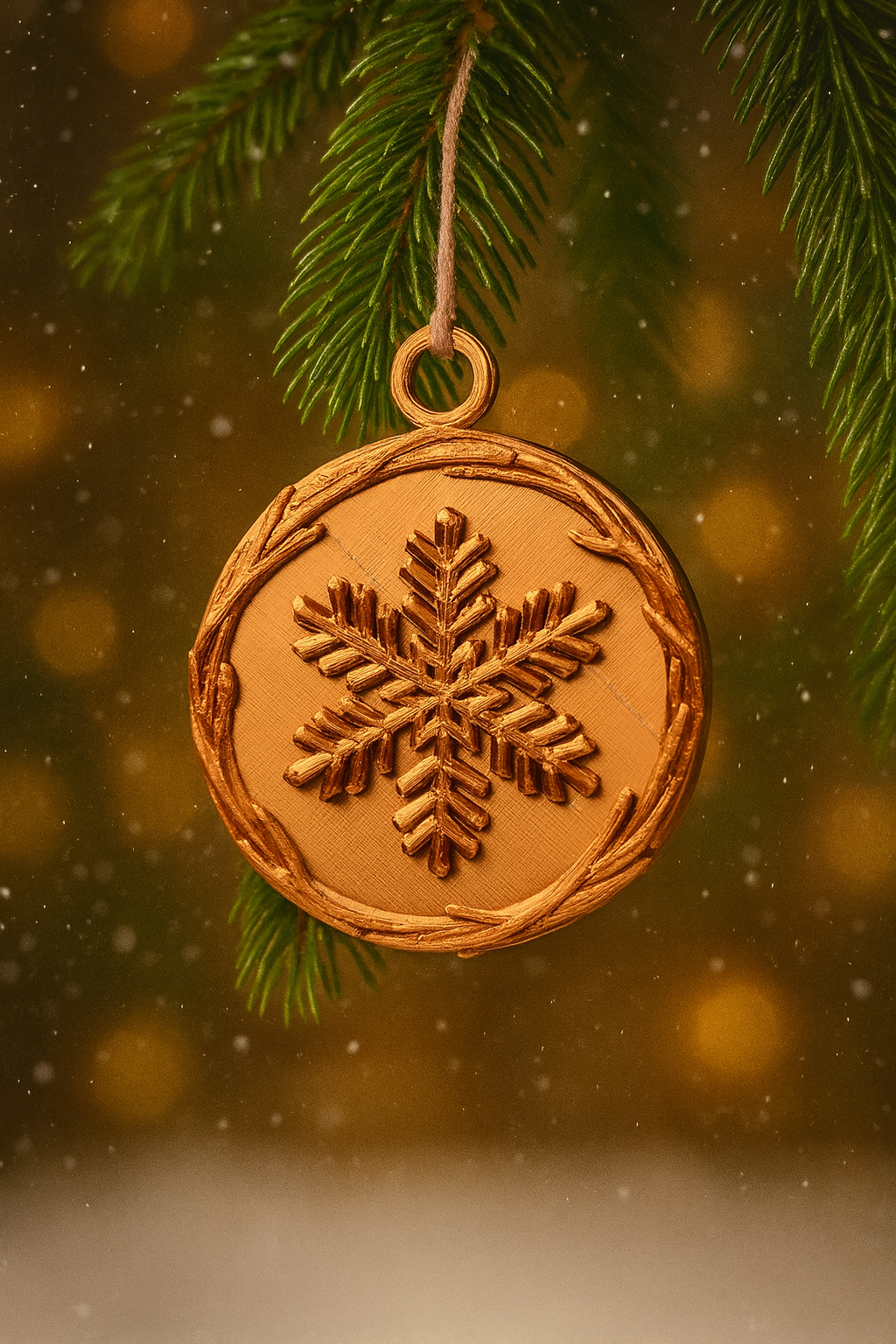 christmas tree decoration snowflake