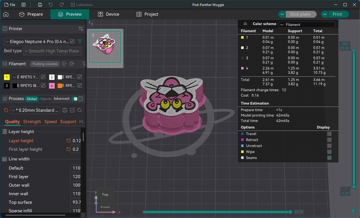 Pink Panther Woggle — miniatura 2