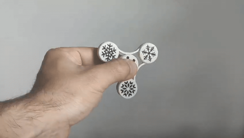 Snowflakes Fidget Spinner
