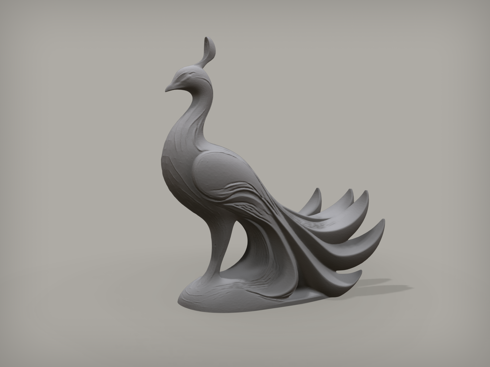 Peacock Statue