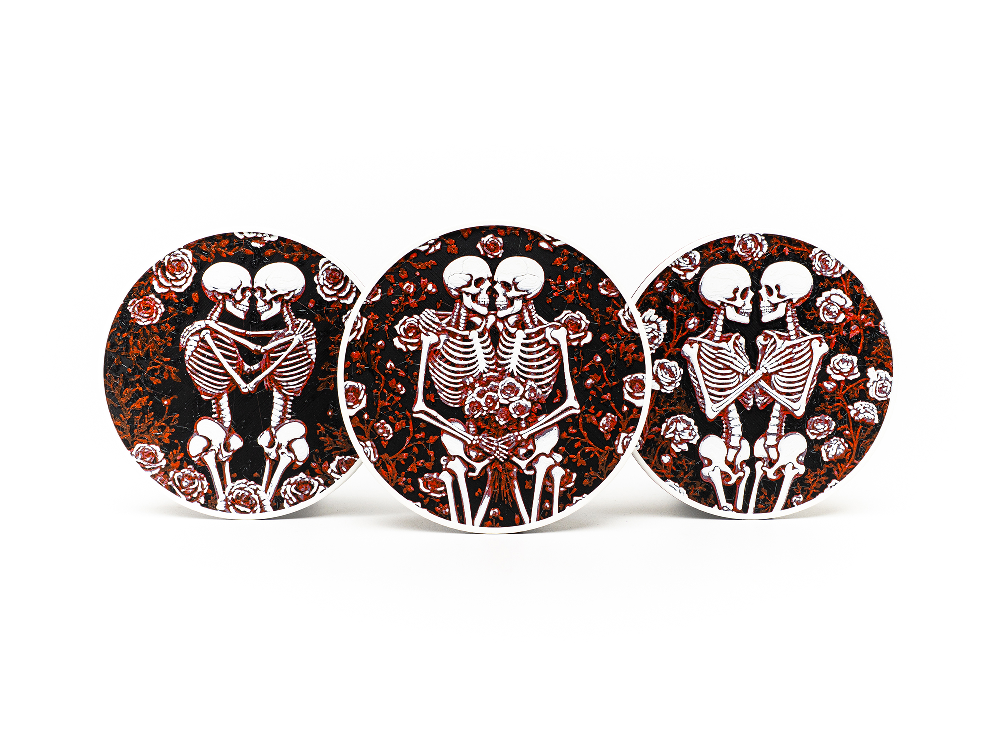 Skeleton Romance Coasters