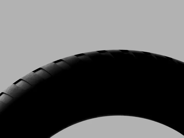 Threaded car tire coaster