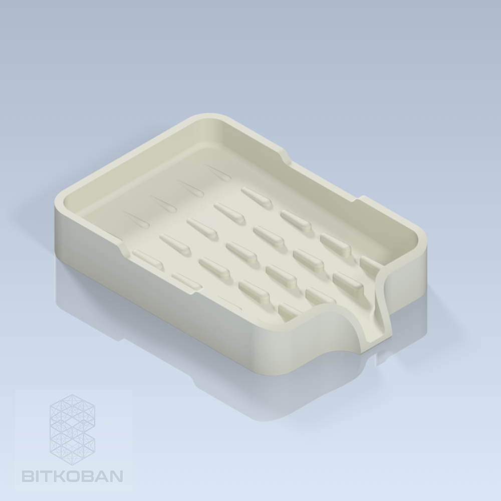 Soap & Sponge Holder with Drainage 3D model