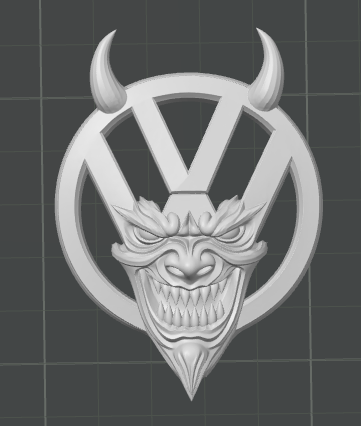 Evil VW Demon Emblem