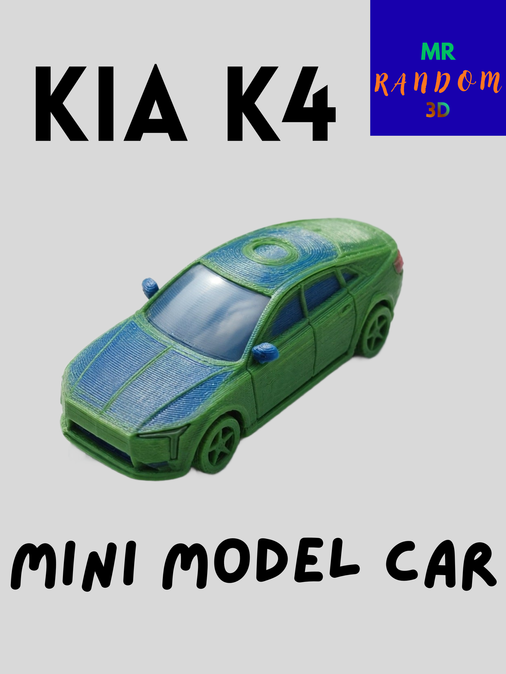 Kia K4 mini model car.