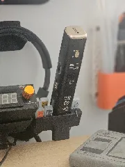 Ultrasonic cutter holder with table clamp