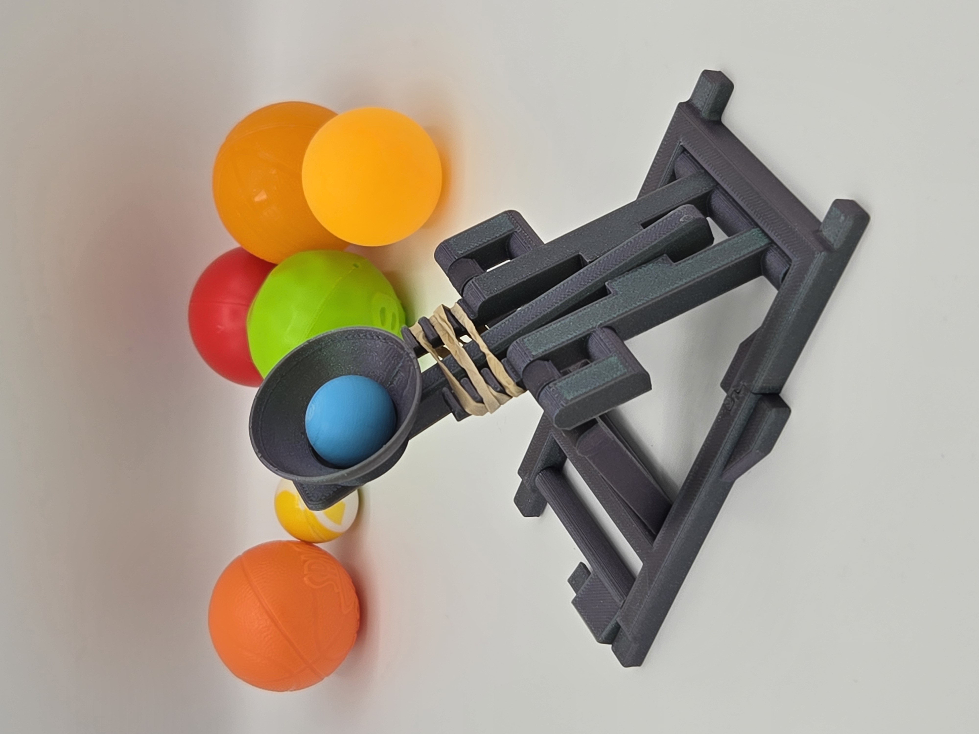 Print in Place "Pop-up" Catapult 3.1 | Trigger | Bigger Bucket