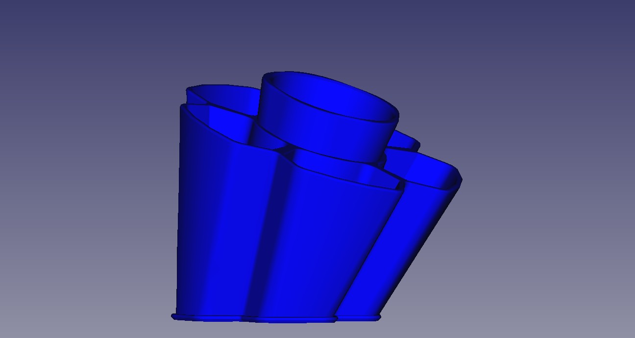 Miniatura 3 do modelo 3D Flower Desk Container