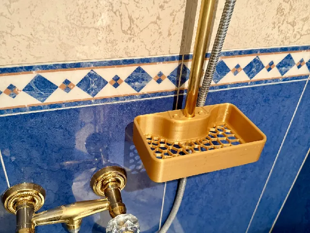 Voronoi shower shelf improved clamp / Voronoi Duschablage verbesserte Halterung