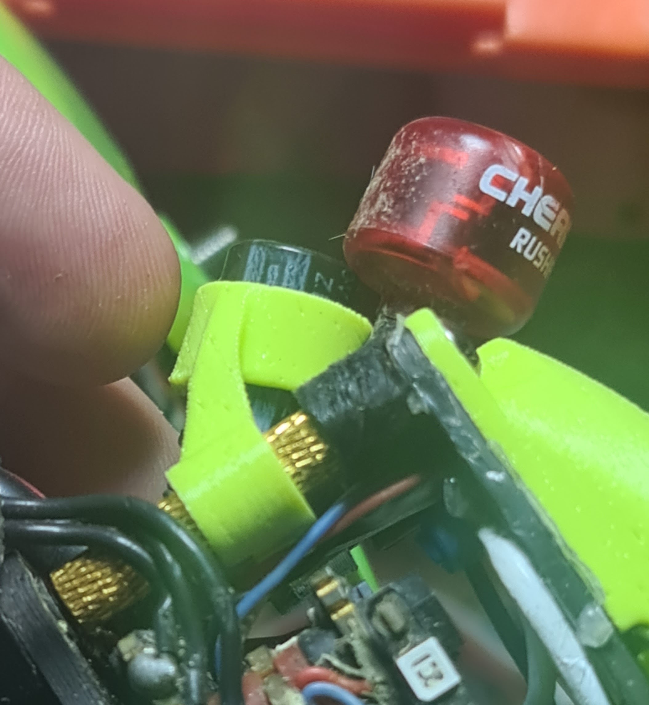 Bezerk IQ0 Frame Capacitor Mount by MirellaFPV