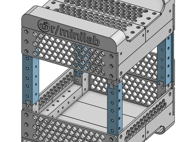 Tiny Rack (upgradable 6" inch modular server rack)